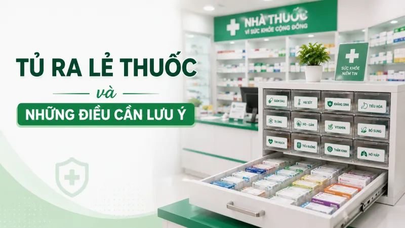 TỦ THUỐC RA LẺ THUỐC VÀ NHỮNG ĐIỀU CẦN LƯU Ý